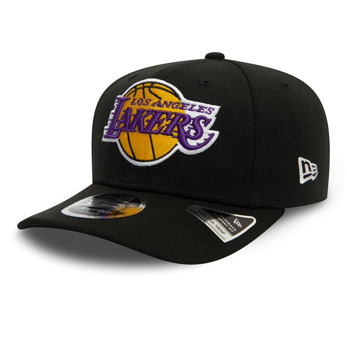 LA Lakers 9FIFTY Stretch Snap Lippis Mustat - New Era Lippikset Tukkukauppa FI-215690